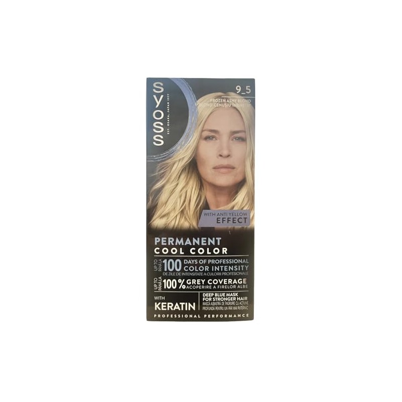 Syoss Hair Colour, 9-5 Cool Pearl Blonde, Pack of 3