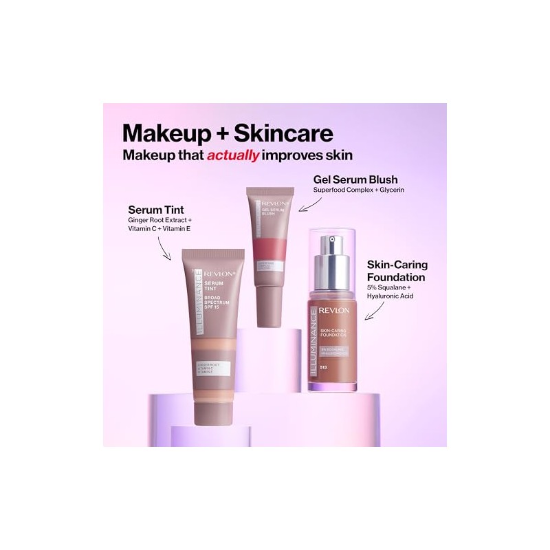 Rubor Revlon Illuminance Gel Serum Blush tono Enchanting Mauve