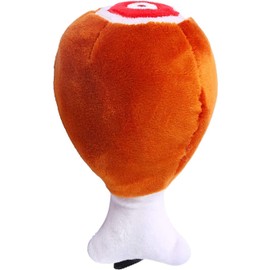 Chicken Leg Plush Pet Toy Puppy Dog Cat Squeak Chewing Interactive Toy Pet Training Supplies Molar Interactive Play Scratch Squeaky Chew Toy for Pets