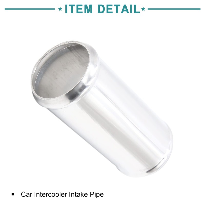ACROPIX Car Intercooler, Intake Pipe, Straight Aluminum Alloy Tube, Outer