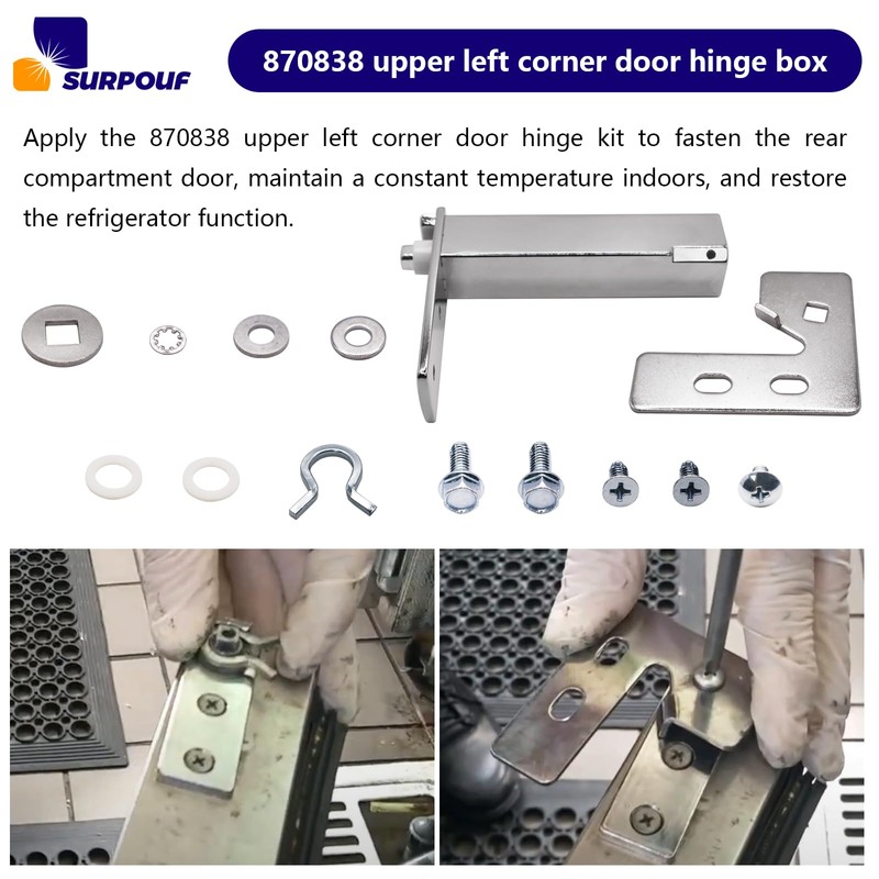 870838 Top Left Door Hinge Cartridge Fits For TRUE Door