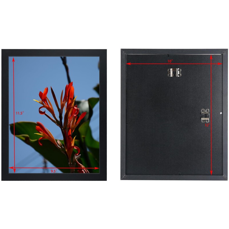 Uzifa 10x12 Inch Picture Frame WOOD without Mat For Display