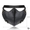 GelConnie Punk Leather Mask Motorcycle Biker Half Face Cosplay Mask