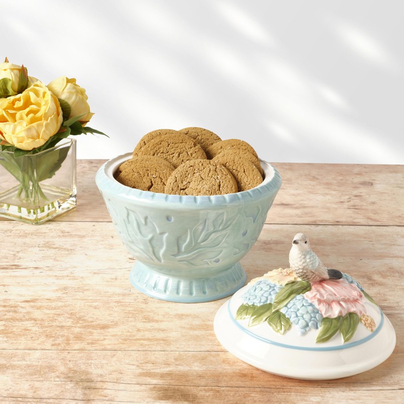 Fitz and Floyd Meadow Cookie Jar, 9 Inch