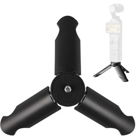 [2-Way Tabletop + Hand Grip, Osmo Pocket 3 Mini Tripod] Compatible with Osmo Pocket 3 Mini Tripod, Low Angle Stand, 1/4" Screw, Small, Portable, Tripod, Handheld, Desktop Stand Holder, Handle Desktop