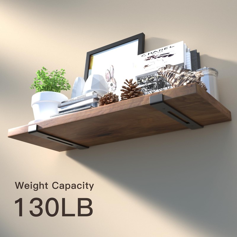 LEOPO 10 Inch Shelf Bracket for DIY Floating Shelf, 1/5