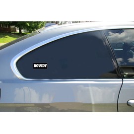 U.S. Custom Stickers Rowdy Black Sticker 3 Inch