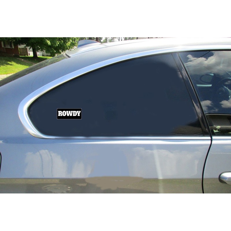 U.S. Custom Stickers Rowdy Black Sticker 3 Inch