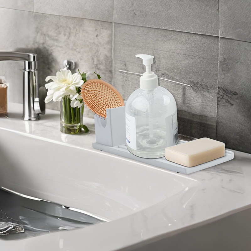 TamBee Kitchen Sink Caddy Organiser Sponge Holder for Sink Tidy