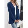 Navy Blue Cardigan for Women Light Weight Wrap Open Front