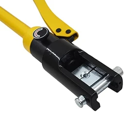 Crimping Tool Terminals Hydraulic Crimper - 16 Ton Cable Wire Terminals Hydraulic Tool with 11 Dies for AWG 6 to 600 MCM Wire Lugs Terminal