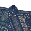 Bassetti Satin Kimono Unisex Comfortable Lightweight Chic Breathable, blue