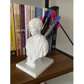 Julius Caesar Pen Holder, Paint Brush Holder, Makeup Tool Holder, Office Gift Artistic Souvenir