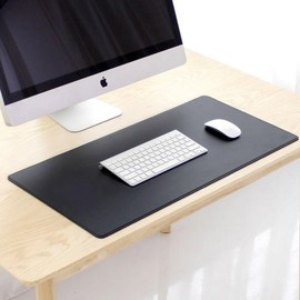 Desk pad made in Korea with leather and metal Matte Blue/Flat