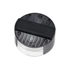 Rear light cap, round, smoke grey, diameter 120 mm with