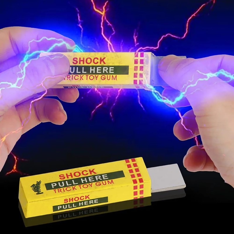3 PCS Shocking Gums for Amazing Funny Gag Prank Realistic