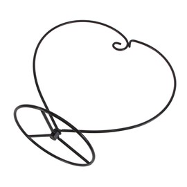 Gatuida 2pcs Heart Shaped Iron Frame Hanging Baskets Micro Landscape Terrarium Holder Stylish Bottle Hanger for Home Office Garden Decor