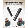 Ikarao Wireless Bluetooth Microphone, Only Break X1 and X2, Clear