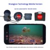 Split-Screen Live Streaming Fish Finder, Connect Wirelessly to Your Mobile
