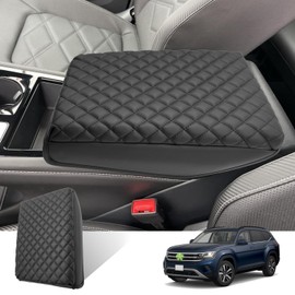 Ruiya Fit 2024 Atlas Armrest Cover for Volkswagen Atlas 2024 Accessories Center Console Cover 2024 VW Atlas Soft Comfy Thicken Armrest Cover Protector Compatible with 2024 Volkswagen Atlas