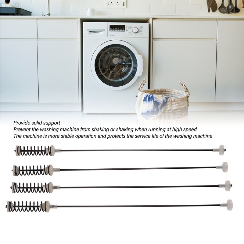 4 PCS Washer Suspension Rods Reduce Noise Stable Support Washing