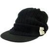 bigwatch (bigguwatti) Hat Plus Size Ribbed Shade Knit Cap Black
