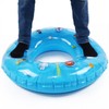 Double Layer Inflatable Swimming Ring for Kids & Adults - Crystal Clear & Thick Design (LF948 Sizes 50-80) 90+70 5ea