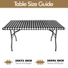 Fitable 2 Pack Black and White Checkered Picnic Table Cover