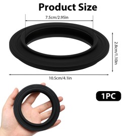 Aihoom Toilet Seal Ring for Thetford Cassette Toilets C200 C250 C400 C500 C2 C3 C4 – Replacement Lip Seal Kit for RV Caravan Motorhome Waste Tanks, Durable Rubber, Easy Installation, Black