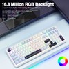 AULA F99 Wireless Mechanical Keyboard, Hot Swappable Custom Keyboard,Pre-lubed Linear