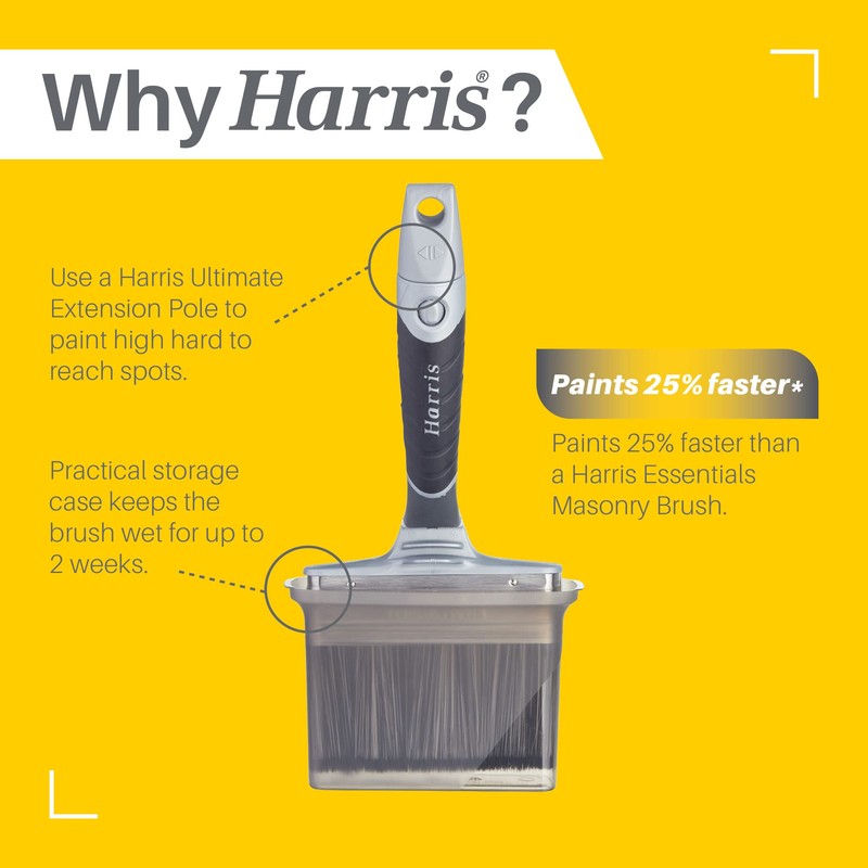 Harris 103081000 Swan Neck Masonry Paint Brush 100mm