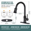 Kitchen Faucet with Pull Down Sprayer, Single Handle High Arc