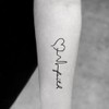 Oottati Small Cute Temporary Tattoo Love Heartbeat (Set of 2)