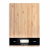 JS Gourmet Rectangular Wooden Bamboo Food Scale, High Precision Sensor