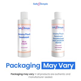 Safe n' Simple Ostomy Deodorant Classic Blue - Odor Eliminator Ostomy - Ostomy Pouch Deodorant - Colostomy Bag Odor Eliminator - Colostomy Bag Deodorizer - 8 Fluid Ounce Drops - Ostomy Accessories