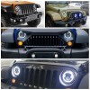 Unbranded 7" Inch LED Headlights + Smoke Tail Lights Combo