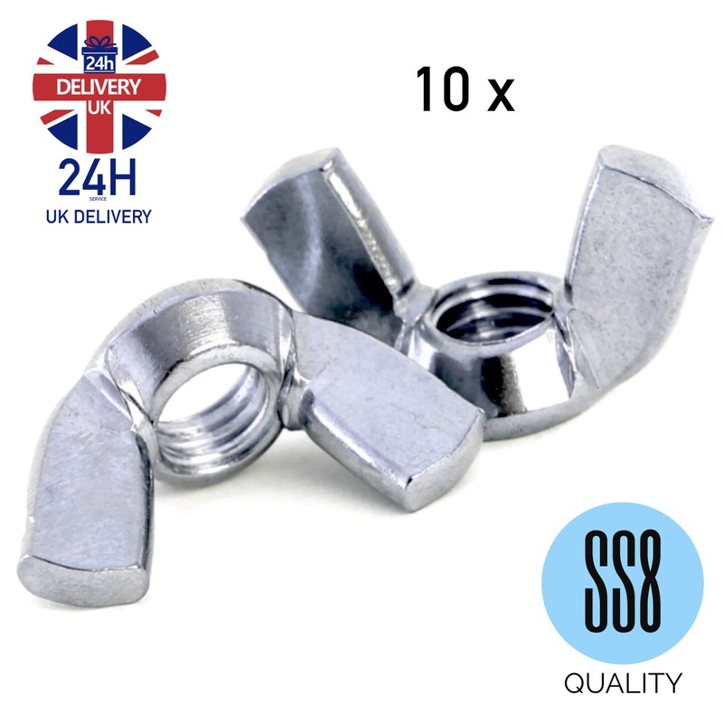 Wing Nuts Butterfly DIN 315 (American) Zinc Plated Steel for
