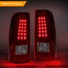 Mayello C-Tube LED Tail Lights RED For 2003-2006 Chevy Silverado