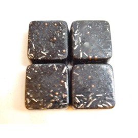 4 Mini Cube Tower Busters Carbon Black Orgone Many Beautiful Ingredients!!