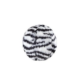 Fluff & Tuff SQUEAKERLESS Small Zebra Ball