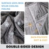 Cooling Coverlet Blanket Set for Hot Sleepers,Ultra-Soft Lightweight Microfiber Quilt,Cool