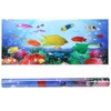 Background Poster Decorative Painting PVC Sticker Landscape Image for Aquarium