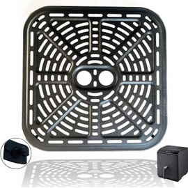 Air Fryer Grill Pan for 6.8QT COSORI Air Fryers, 9.02IN Square Upgraded Air Fryer Grill Crisper Plate Tray, Air Fryer Griller Rack Grate Grid Insert Pan for 6.8 Quart COSORI Air Fryers, Nonstick