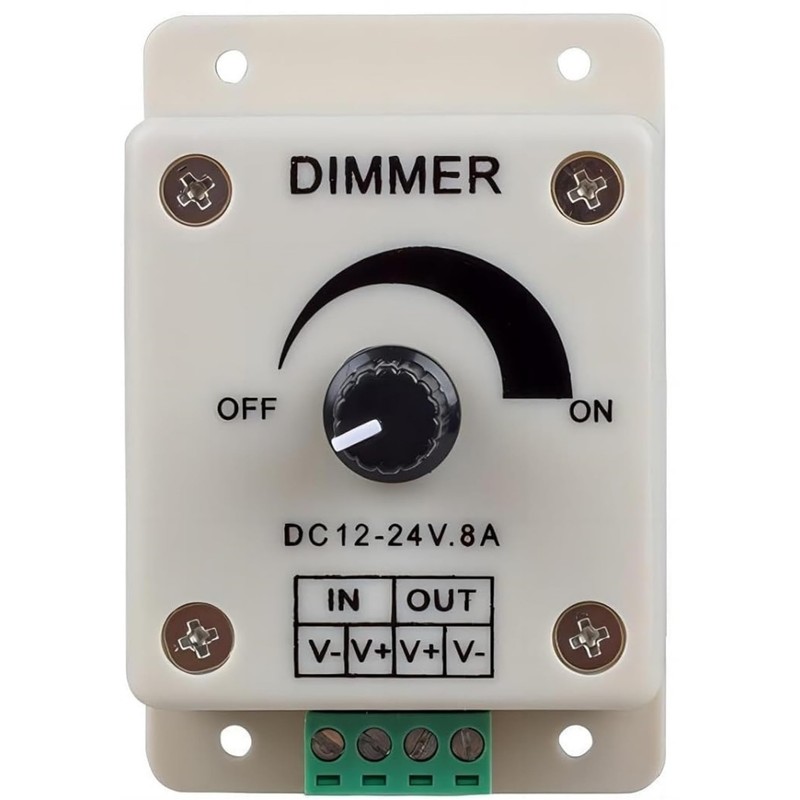 MTDELE 3Pcs 12v LED Dimmer DC 12-24V LED dimmer Switch