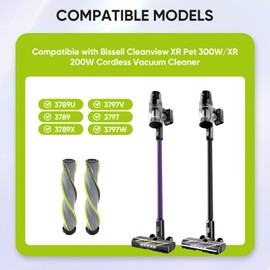 LBLVBNEWD 2Pack Replacement Brush Roll Compatible with Bissell Cleanview XR 200W/ Cleanview XR Pet 300W/ Powerlifter Turbo Cordless Stick Vacuum Cleaner 3789U, 3789X, 3789, 3797V, 3797W, 3797