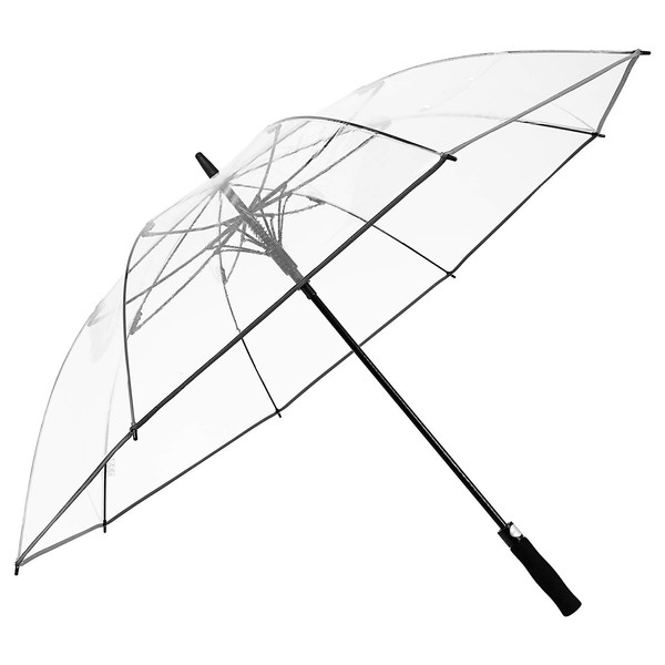 G4Free 62 Inch Clear Golf Umbrella Transparent Auto Open Large Stick Umbrella Oversized Umbrella Windproof Waterproof with Sleeve for Women Men