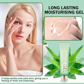 Gel Hidratante Para Rostro Y Cuerpo, Gel No Pegajoso Para Después Del Sol, Loción De Aloe Vera, Cuidado De La Piel, Hidratación Facial Refrescante De Rápida Absorción Y Larga Duración Para