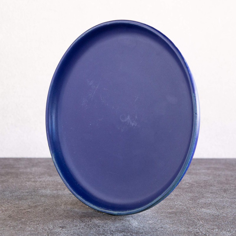 Rikizo R-886533 Plate, Blue, Indigo, Diameter 9.4 inches (24 cm)