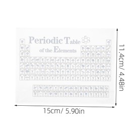 jojofuny Periodic Table of Elements Decorative Stand with Stable Base Elegant Chemistry Classroom Library Decoration for Educational Use Professional Settings