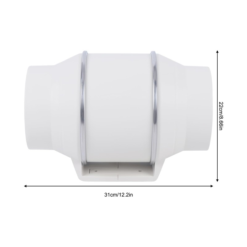 6 Inch Inline Duct Fan, 75W 540m ³/h Efficiency Air